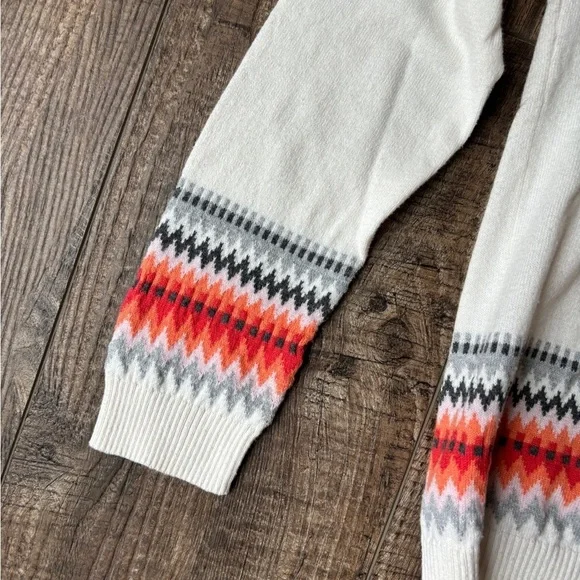 Talbots Reindeer Holiday Christmas Fair Isle Knit Sweater Multicolor Women's S - Picture 10 of 13